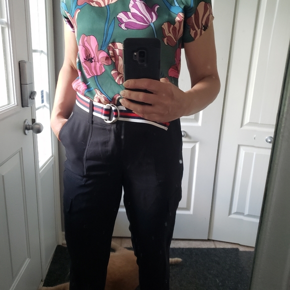 Trendy Icone Flower Pattern T-shirt +matching belt - Picture 6 of 6